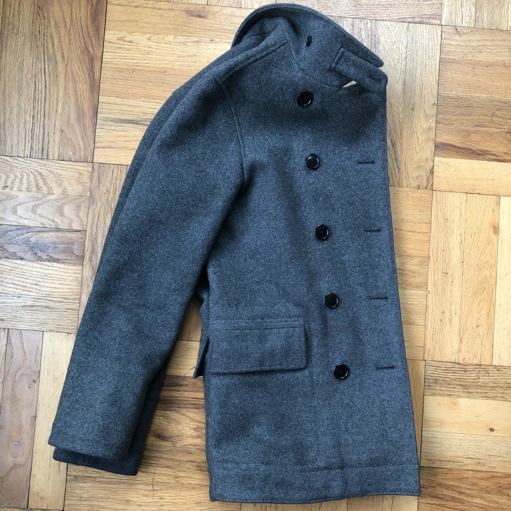 Ralph Lauren Polo Jeans Company gray wool pea coat